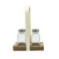 Saliere et poivriere+ support