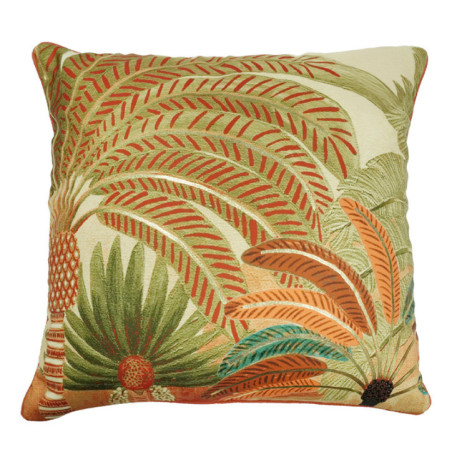 Coussin carre 45x45cm marron