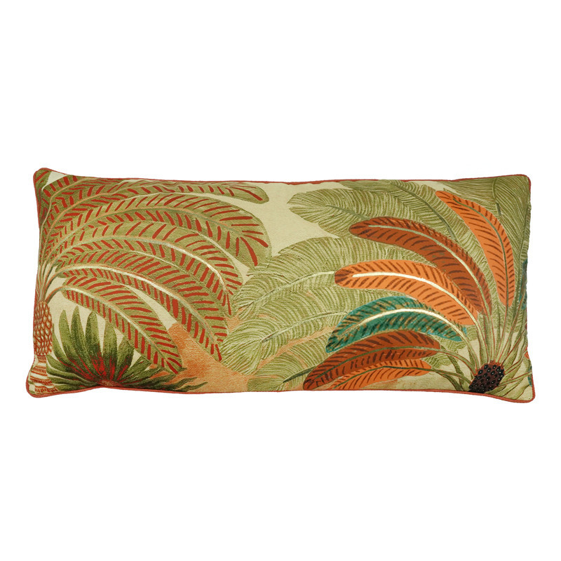 Coussin rect 70x35cm marron