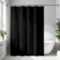 Rideau de douche unicolor noir
