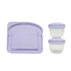 Kit repas 3 pieces violet