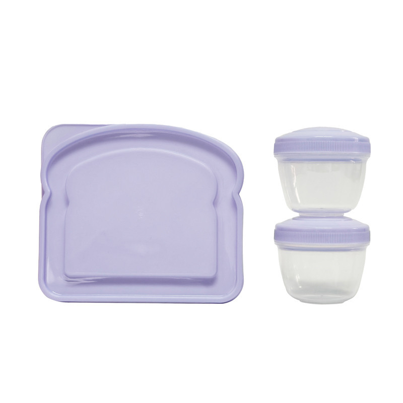 Kit repas 3 pieces violet