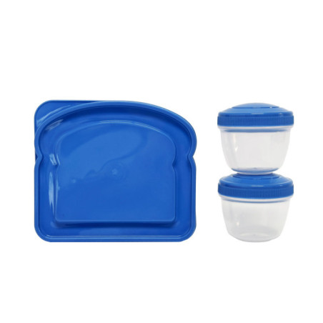 Kit repas 3 pieces bleu
