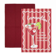 Lot de 2 torchons cosmopolitan