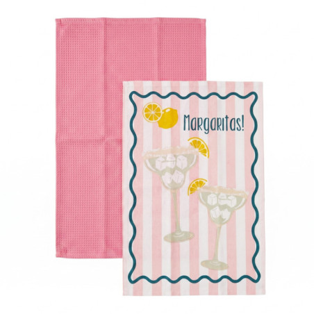 Lot de 2 torchons margarita