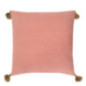 Coussin imprime dore 40x40cm pom