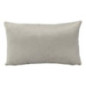 Coussin plisse 50x30cm ivoire