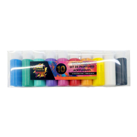 Peinture acrylique A 60 ml x 10