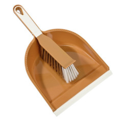Pelle balayette blanche/marron