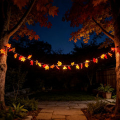Guirlande solaire automne