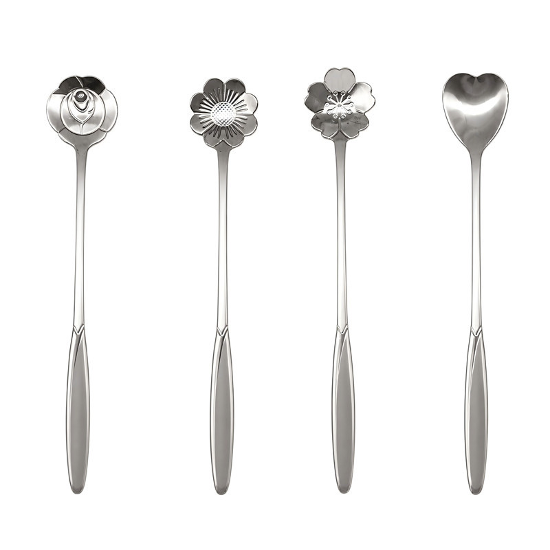 Assortis de 4 cuilleres silver
