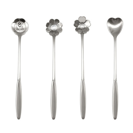 Assortis de 4 cuilleres silver