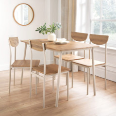 Ensemble repas 5 pieces creme