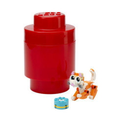 Brique ronde lego 1 plot rouge