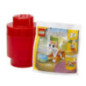 Brique ronde lego 1 plot rouge