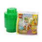 Brique ronde lego 1 plot vert