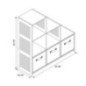 Meuble escalier 6 cubes