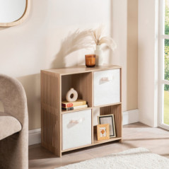 Meuble 4 cubes + 2 panieres