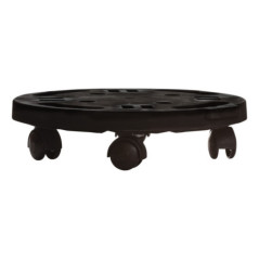 Plateforme ronde avec roulettes