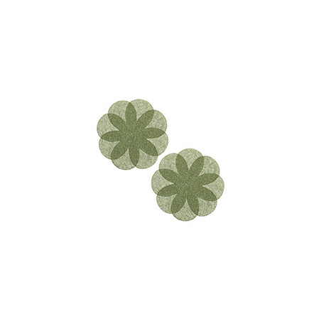 2 sets de table fleur vert