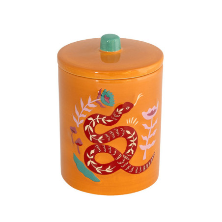 Bocal yucatan orange d8x11.7cm