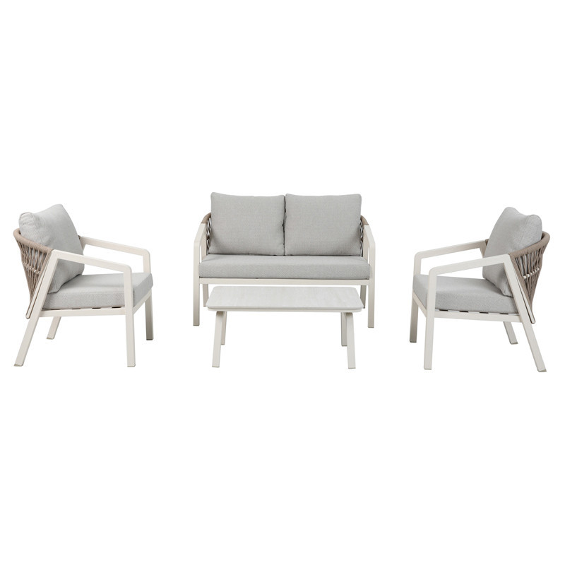 Salon de jardin avec coussins ni