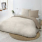 Parure vichy 200x200 taupe