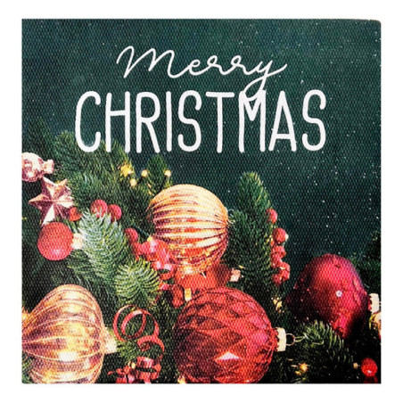 Serviette photoprint noel 38x38c