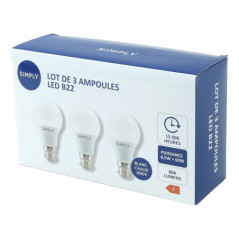 Ampoule b22 806lm simply x3