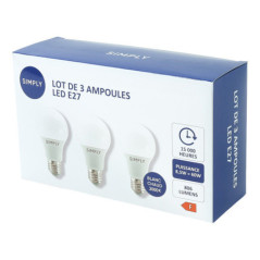Ampoule e27 806lm simply x3