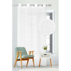 Voile boucle 140x240cm blanc