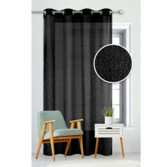 Voile boucle 140x240cm noir