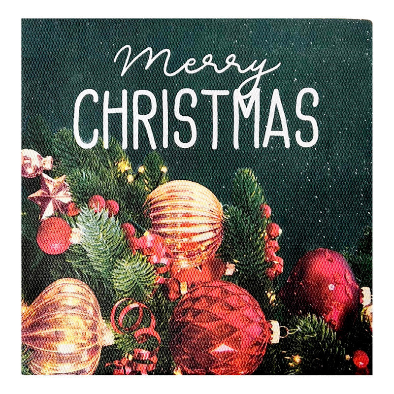 Serviette photoprint noel 38x38c