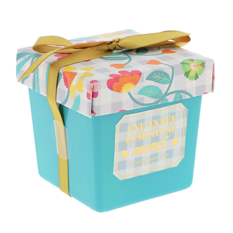 Bougie parfumee carree merci