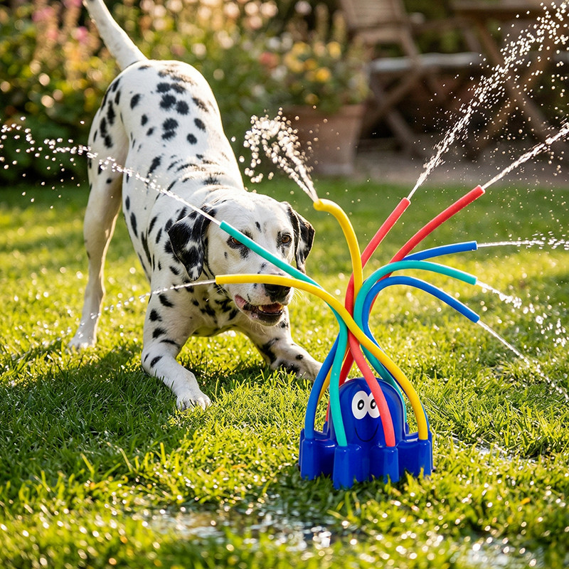 Arroseur pour chien pieuvre