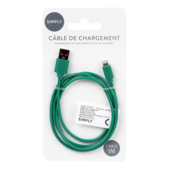 Cable usb a to lightning 1 m