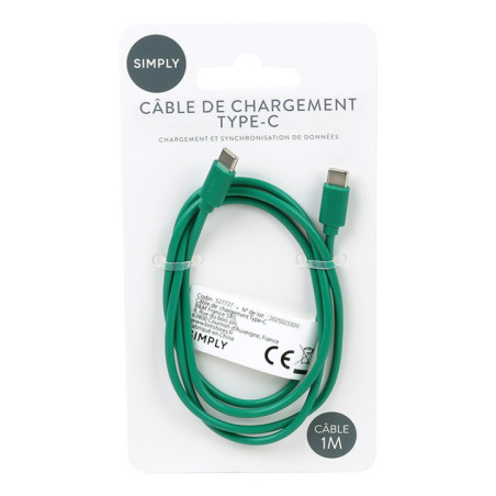 Cable type c to type c 1m