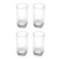 Lot de 4 verres haut fleur