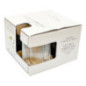 Lot de 4 verres haut fleur
