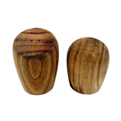 Saliere et poivriere acacia