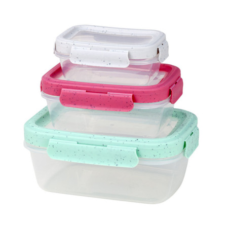 3 boites alimentaire plastique