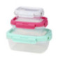 3 boites alimentaire plastique