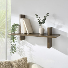 Etagere effet noyer