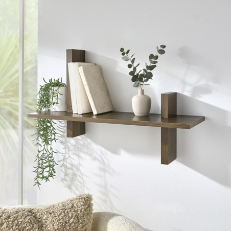 Etagere effet noyer