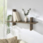Etagere effet noyer