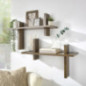 Etagere effet noyer