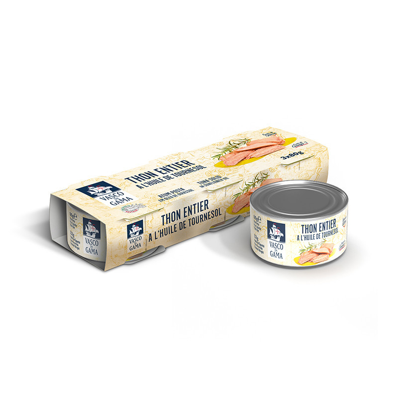 Thon huile vegetal 3x80g