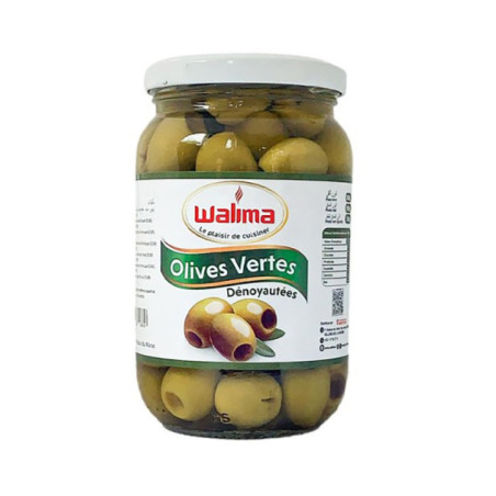 Olive verte denoyautee
