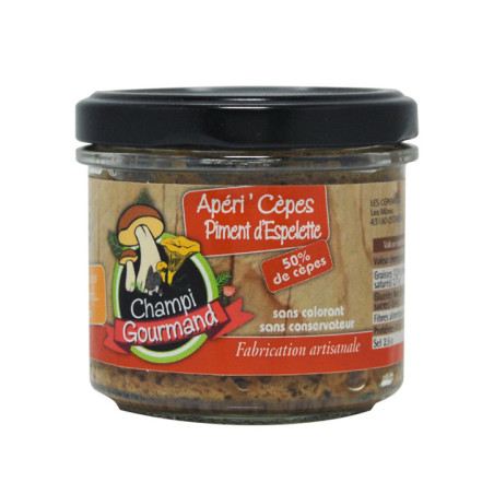 Tartinable aperi'cepes au piment