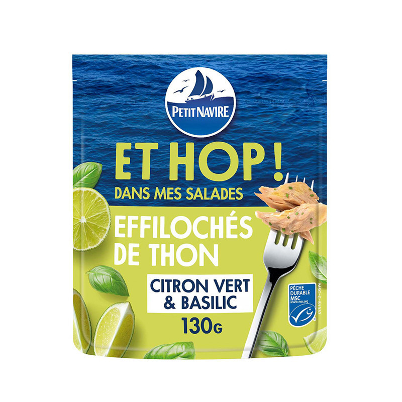 Effiloche de thon citron&basilic